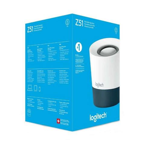 Caixa de Som Logitech Z51 Branco/Cinza - Loja Fgtec Informática - Foto 2