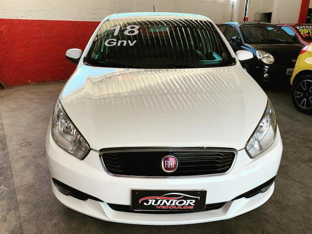 (Junior Veiculos) Grand Siena 1.4 Attractive Ano:2018 Completo+GNV (Garantia de 1 Ano)