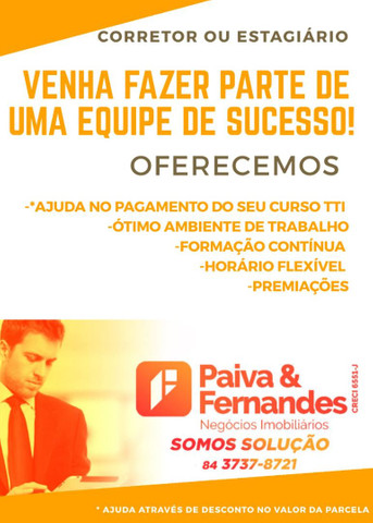 Venha tem um futuro promissor conosco!!!