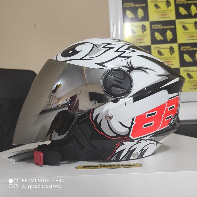 Capacete Moto Personalizado Azul Águia 88 com Viseira Cromado - Ciclismo -  Coroado, Manaus 1009799042 | OLX