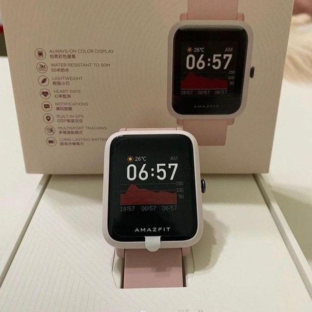 amazfit bip gps rosa