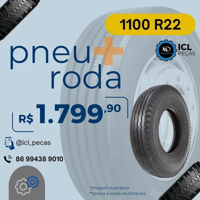 Pneu 1100 Aro 22 Novo - Foto 3