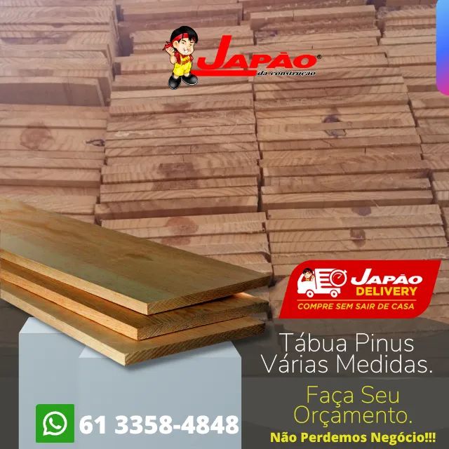 Tábua Pinus Várias Medidas Com Melhor Preço do DF Aproveitem Oferta Por Tempo Limitado