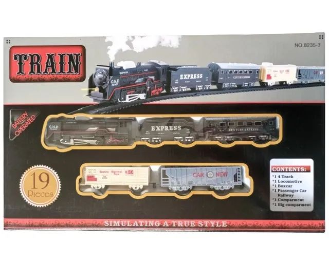 Trem Brinquedo Locomotiva Trenzinho Infantil Elétrico Vagão