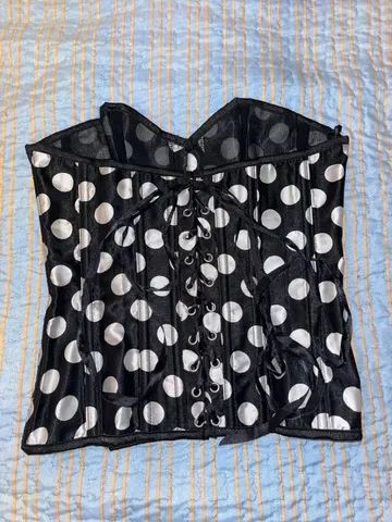 Corset de cetim poá - Foto 2