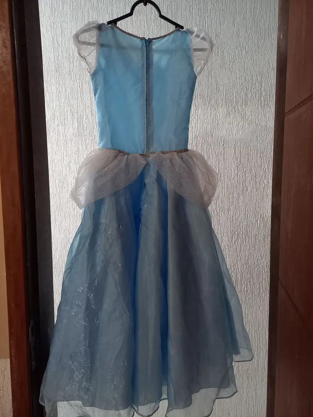 Vestido Feminino Infantil Fantasia da Cinderela Princesas da Disney, Vestido Feminino Disney Nunca Usado 79838586