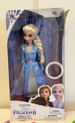 Boneca Gigante Elsa Frozen II 80cm Disney Baby Brink em Promoção é