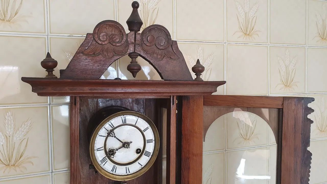 Relógio Alemão de parede 12 badaladas (+100 anos) - Foto 3