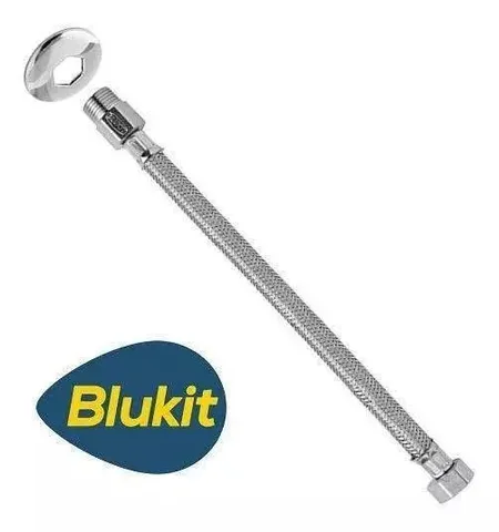 Mangueira para Água Bluekit 60cm Engate Ligação Flexível Aço Inox