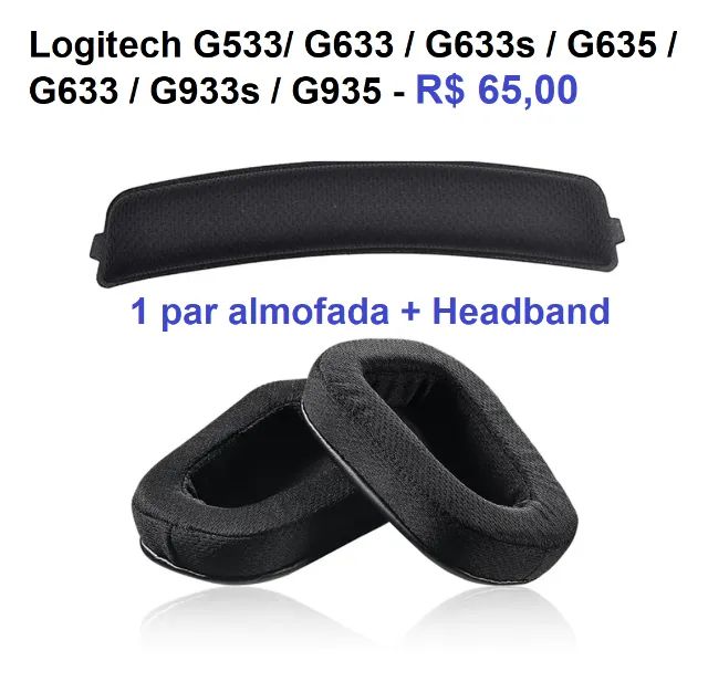 Almofada par Fone Hyperx / Razer / Astro / logitech / JBL / Corsair - Foto 3