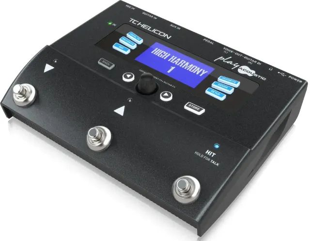 Pedal De Efeito Tc Helicon Voicelive Play Acoustic Preto Todo