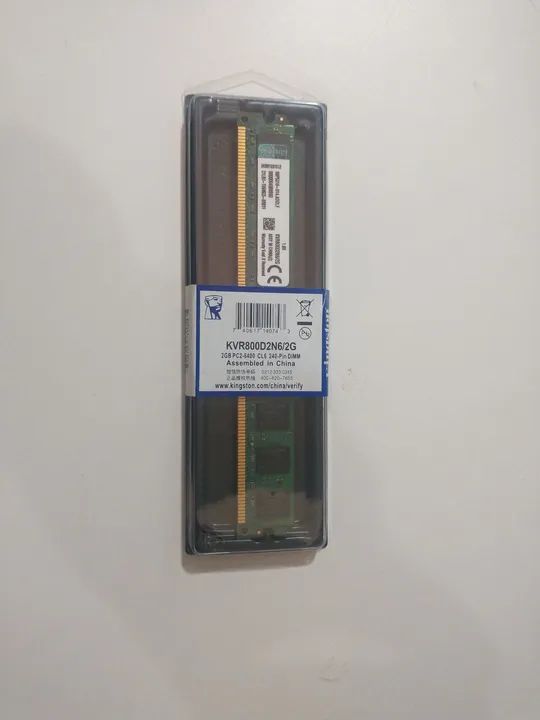 Memória DIMM Kingston KVR800D2N6/2G  ( Nova )