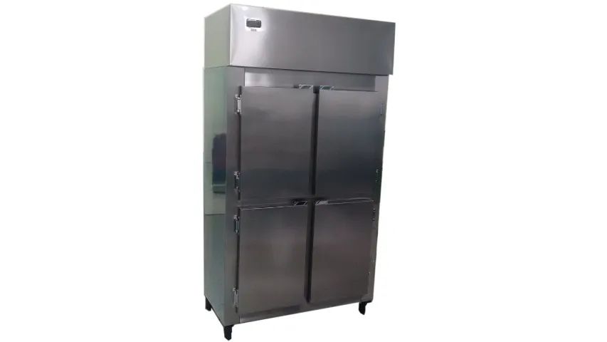 Freezer vertical aço  inox 
