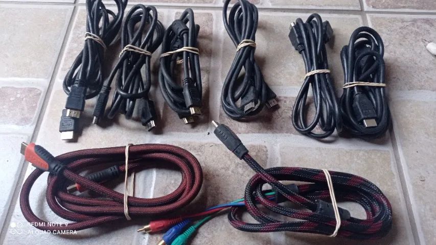 cabos hdmi e avi 3x3 - Foto 2