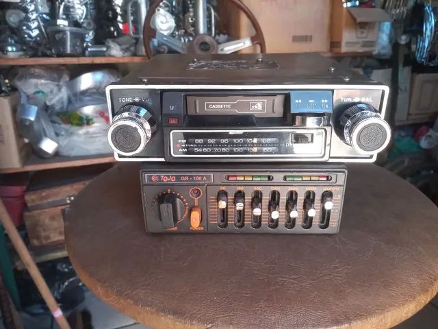 Rádio toca fitas cara preta TKR Tojo gr100