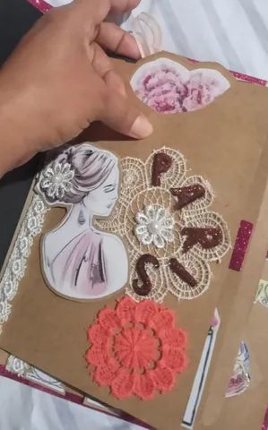 Kit scrapbook + caneta - Foto 2