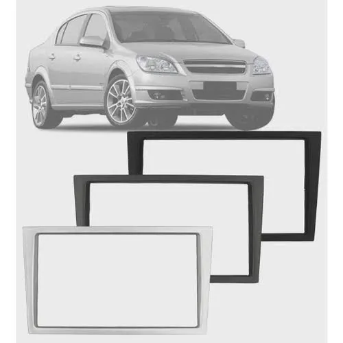 Moldura Painel 2 Din Gm Vectra 2006 2007 2008 2009 2010 2011 2012