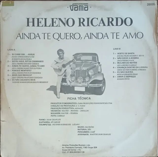 Lp Disco Vinil Heleno Ricardo - Ainda Te Quero, Ainda Te Amo - raro - Foto 2