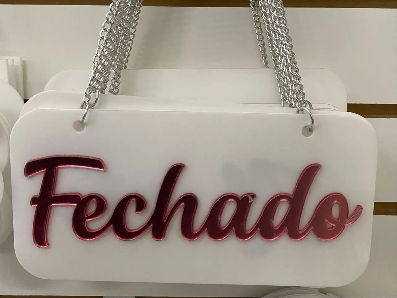 Placa aberto e fechado 