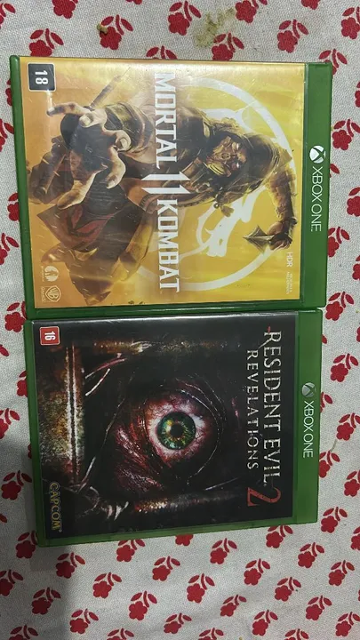 Jogos Xbox One - Mortal Kombat X e Resident Evil Revelations 2 (só vendo os dois juntos)
