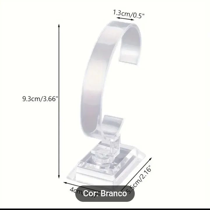Suporte para relógio de Pulso  e pulseira acrílico   - Foto 5
