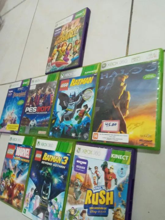Xbox 360 jogos + kinect opcional