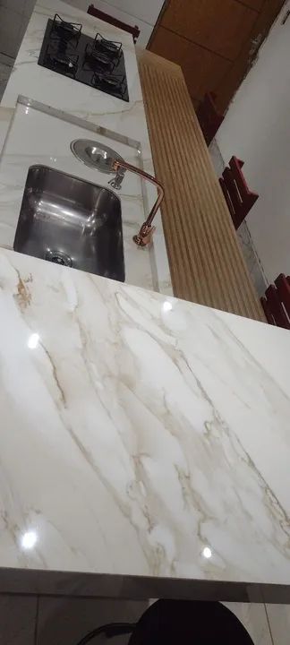 Ilha de porcelanato cozinha  - Foto 3