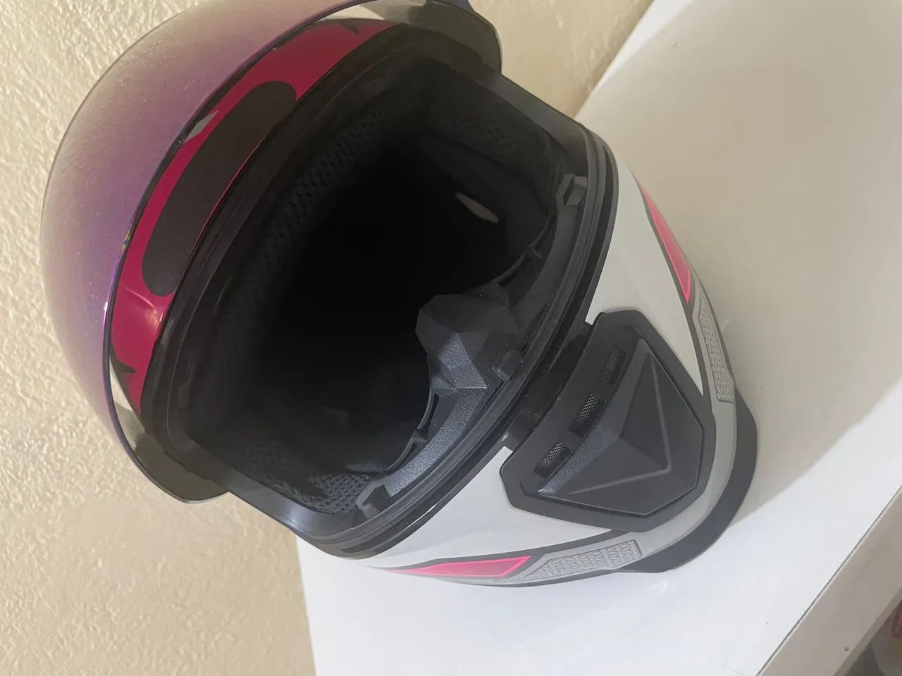Capacete Moto Norisk - Roxo Rosa - Foto 2