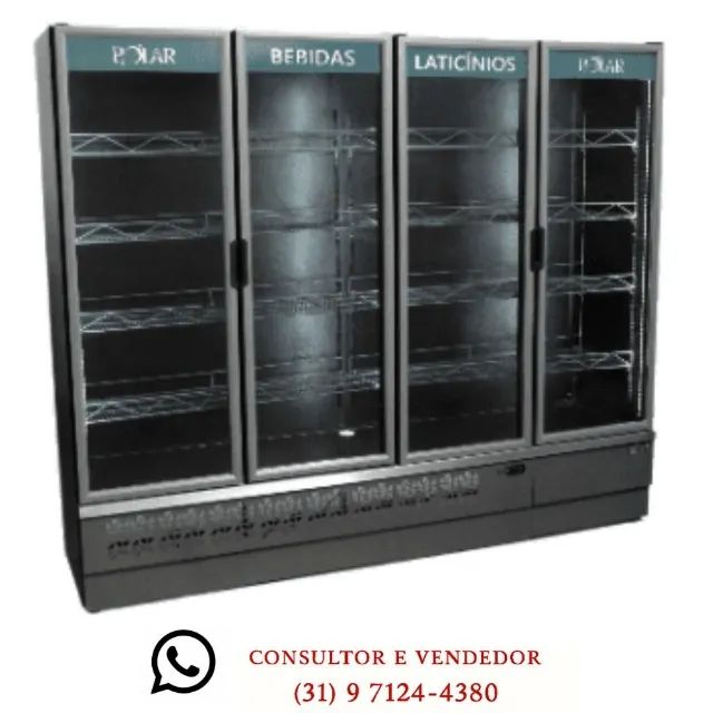 Expositor Refrigerado 4 Portas Polar 220v