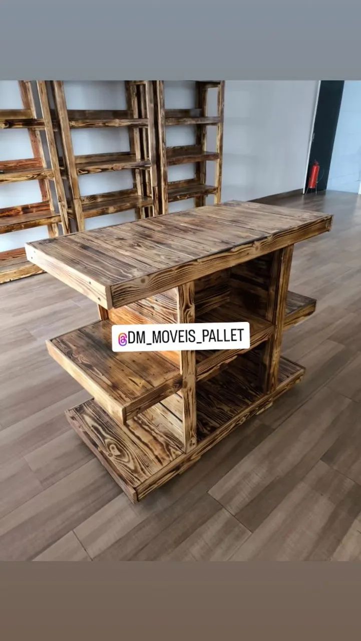 Ilha central de Pallet para Comércio