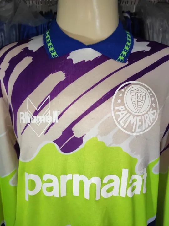 Camisa Palmeiras Goleiro Original Rhumell Antiga Anos 90 - Foto 4
