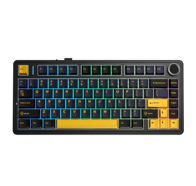 Teclado Mecânico Aula F75 sem fio, Novo lacrado
