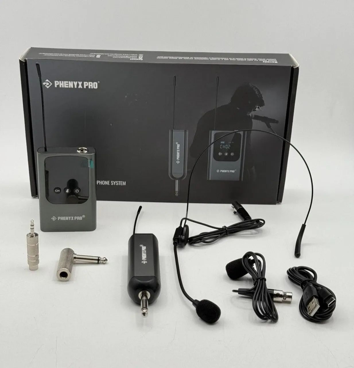 Phenyx Pro Sistema de microfone Headset sem fio portátil digital único PDP-1-1B - Foto 2