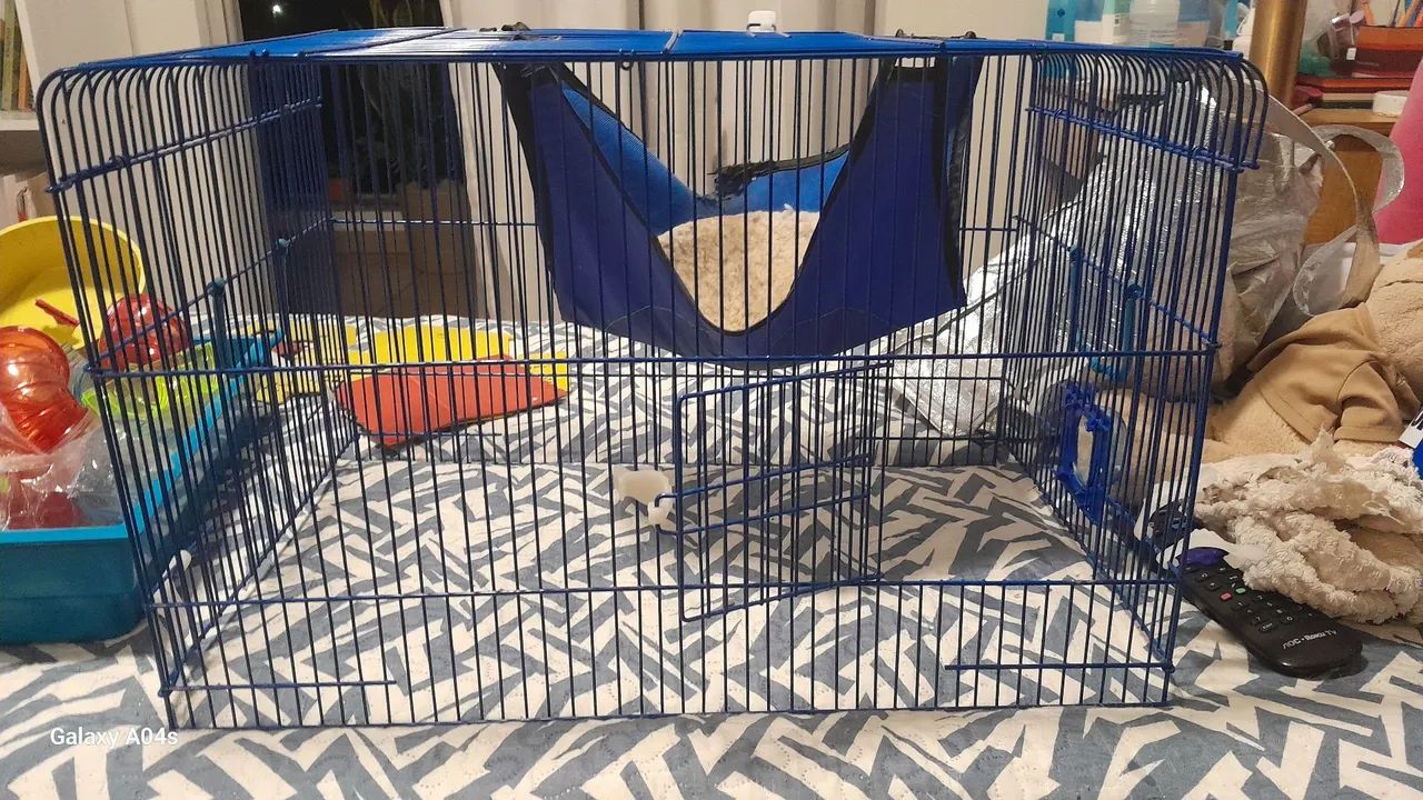 Gaiola para hamster e roedores com acessórios 