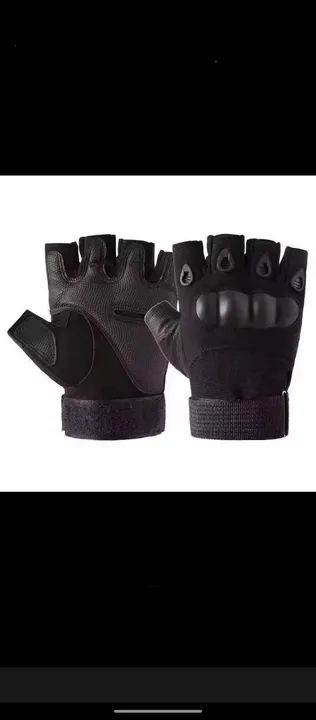 Luvas tática de meio dedo