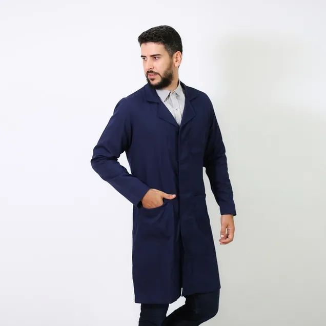 Jaleco masculino Azul Marinho Longo tamanho GG