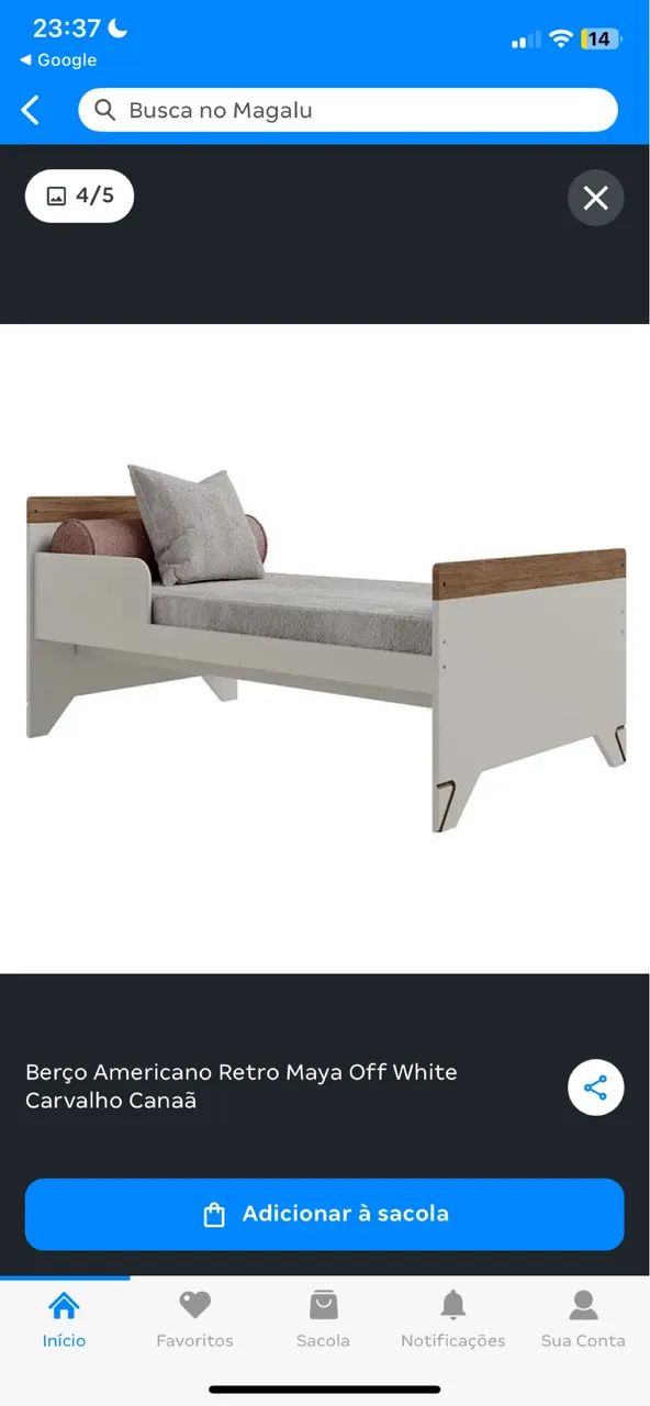 Vende-se berço novo na caixa 