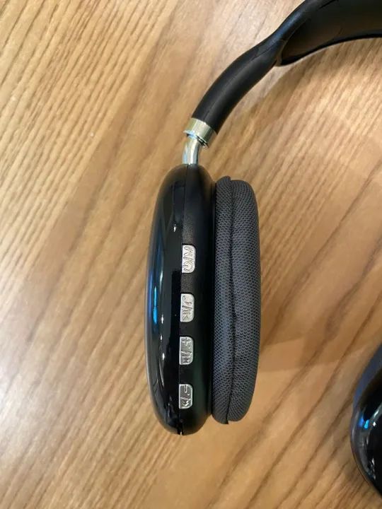 Fone Headphone Bluetooth Wireless Extra Bass P9 Air Top Max Cor Preto - Foto 3