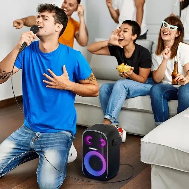  Com Microfone Caixa Bluetooth 60W Tronsmart Halo 110 Lacrada - Foto 4