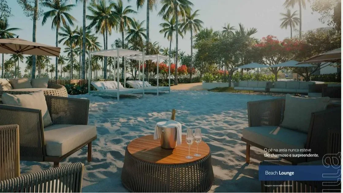 Carneiros (Resort)56 m² com 1 quarto em Centro - Carneiros - AL