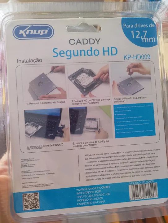 Gabinete para HD SATA 12.7mm - Knup - Foto 2