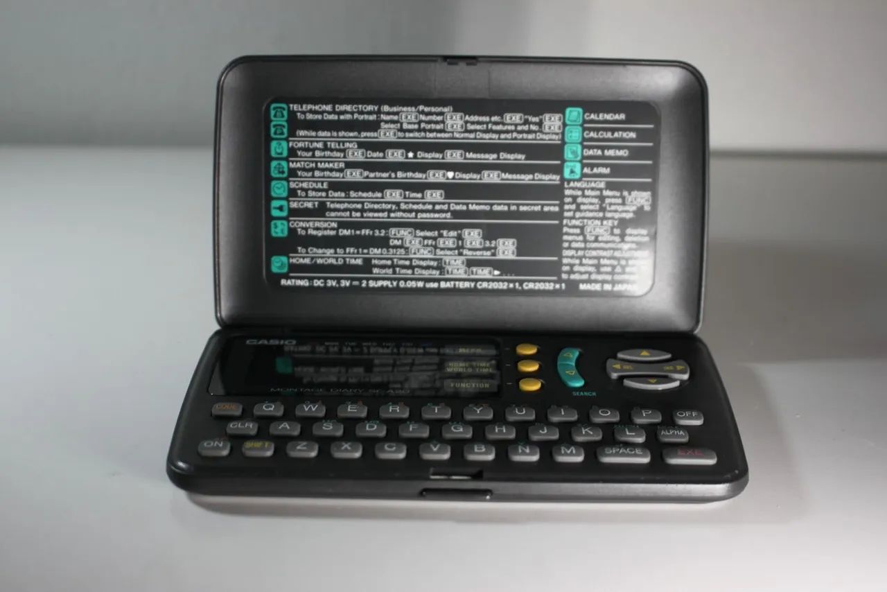 Agenda eletrônica Casio SF-A20 | testada e funcionando | anos 90 | Campinas/SP