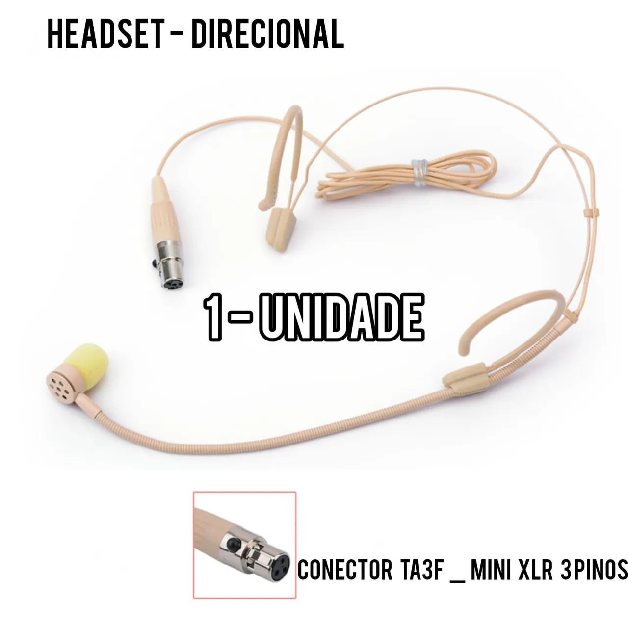 Kit com Microfones 10 Headsets TA3F + 2 Lapelas P2 ( Para Sistemas sem Fio ) - Foto 6