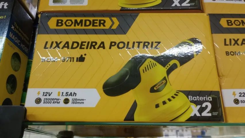 Politriz Automotiva Lixadeira Sem Fio Enceradeira 2 Baterias - Foto 4