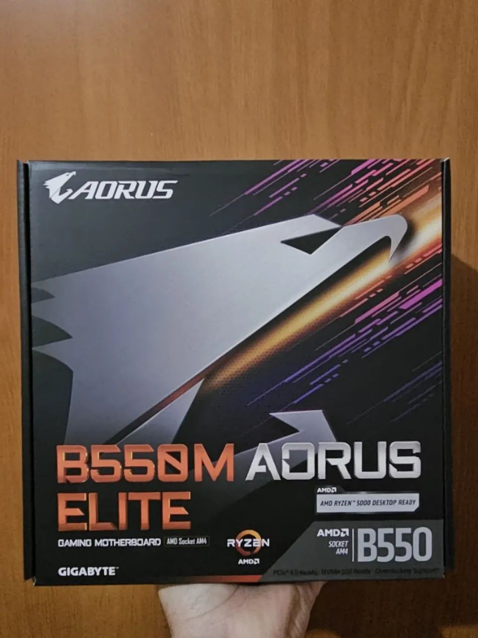 Placa Mãe Gamer B550M Aorus Elite - Placa Mãe para Ryzen - NOVA