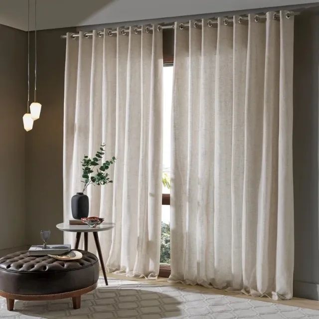 Cortina de Linho Premium  Alto Padrão 4m de largura
