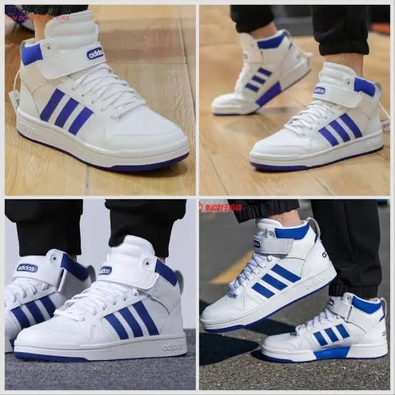 Adidas Hoops 3.0 Mid - Branco e Azul