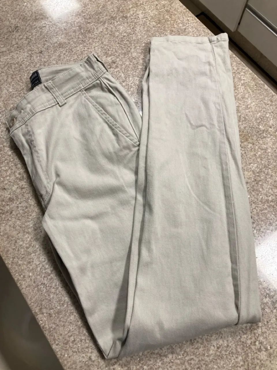 Calça de Sarja Masculina Vida Marinha Bege - Foto 2
