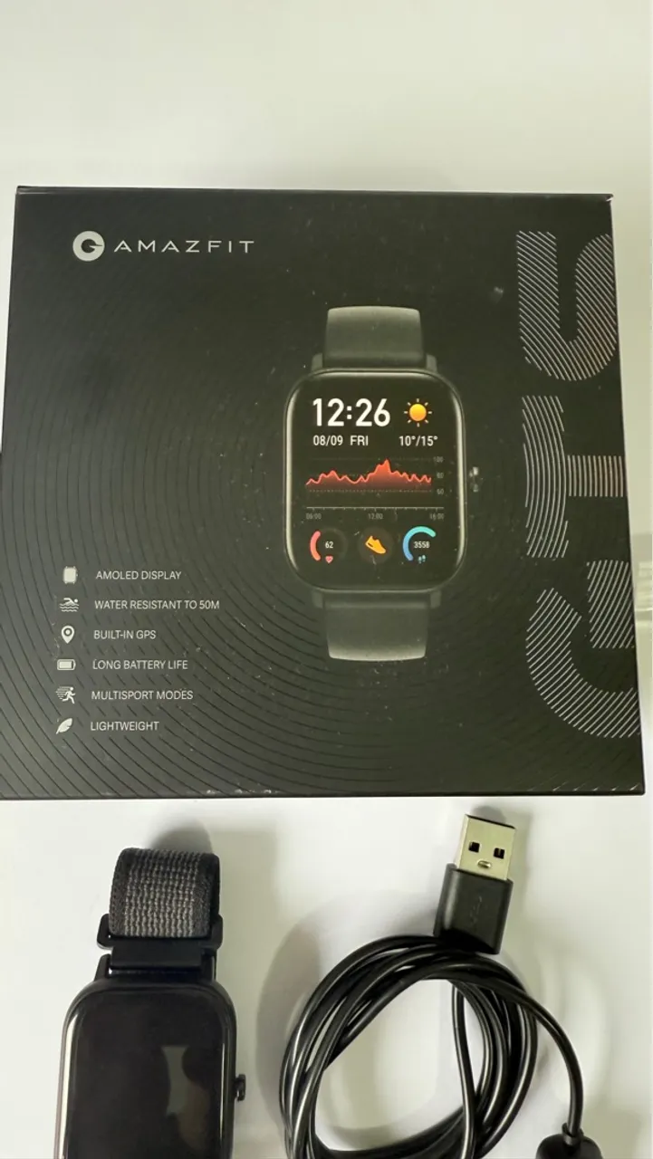 Smartwatch Amazfit com GPS - AMOLED e Bateria Longa