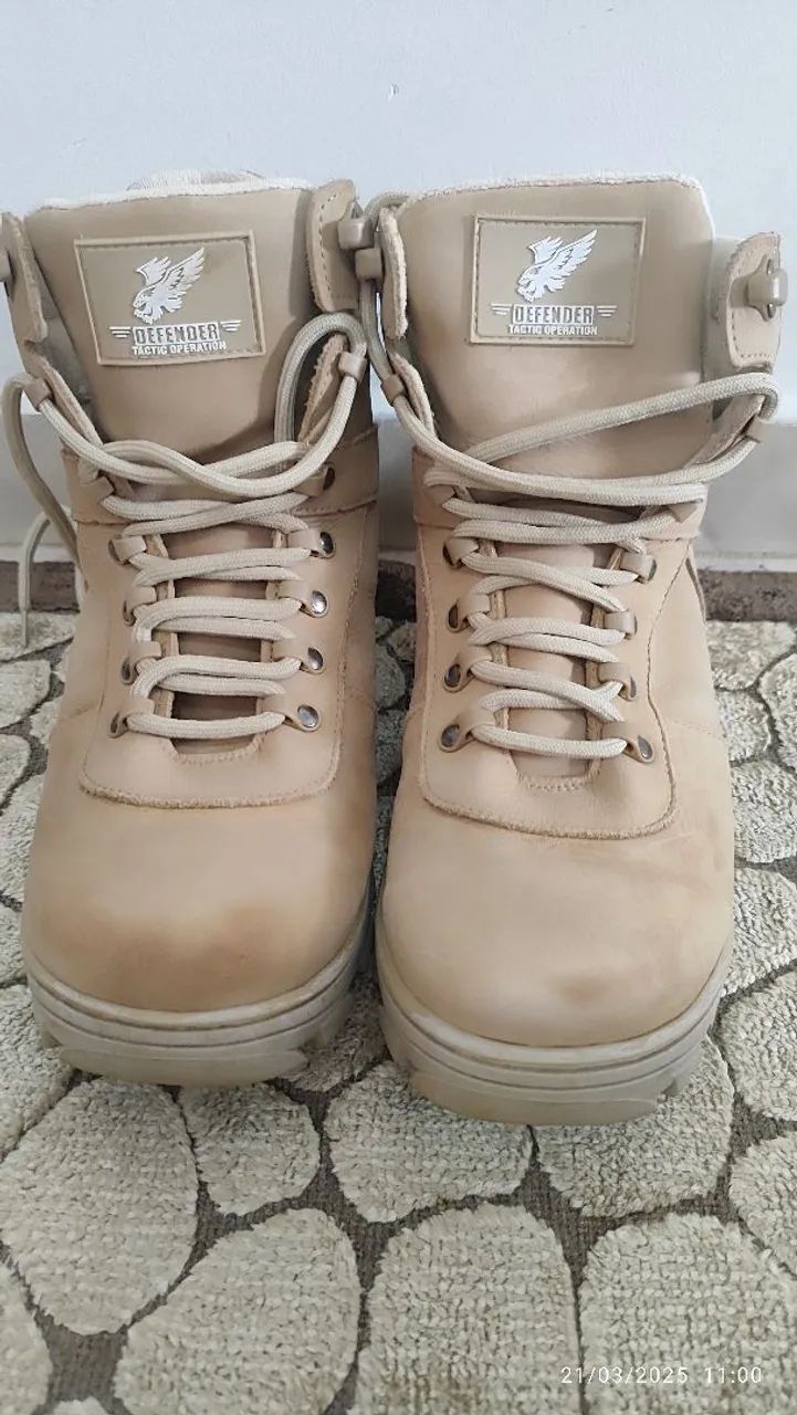 Boa em Couro Cano Médio Tática Defender Tatic Defender - Foto 3